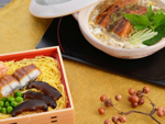 京のしぐれ茶漬と鰻の柳川鍋